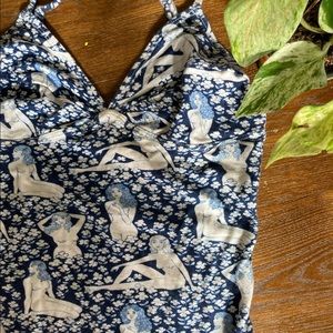 REFORMATION Printed bodysuit